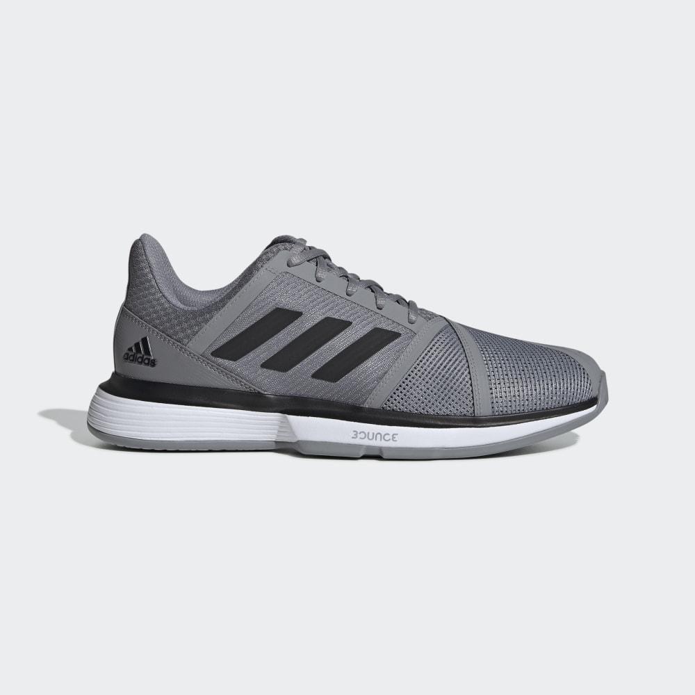 Pantofi Tenis Adidas CourtJam Bounce Barbati Romania - Gri/Negrii/Albi EE4318